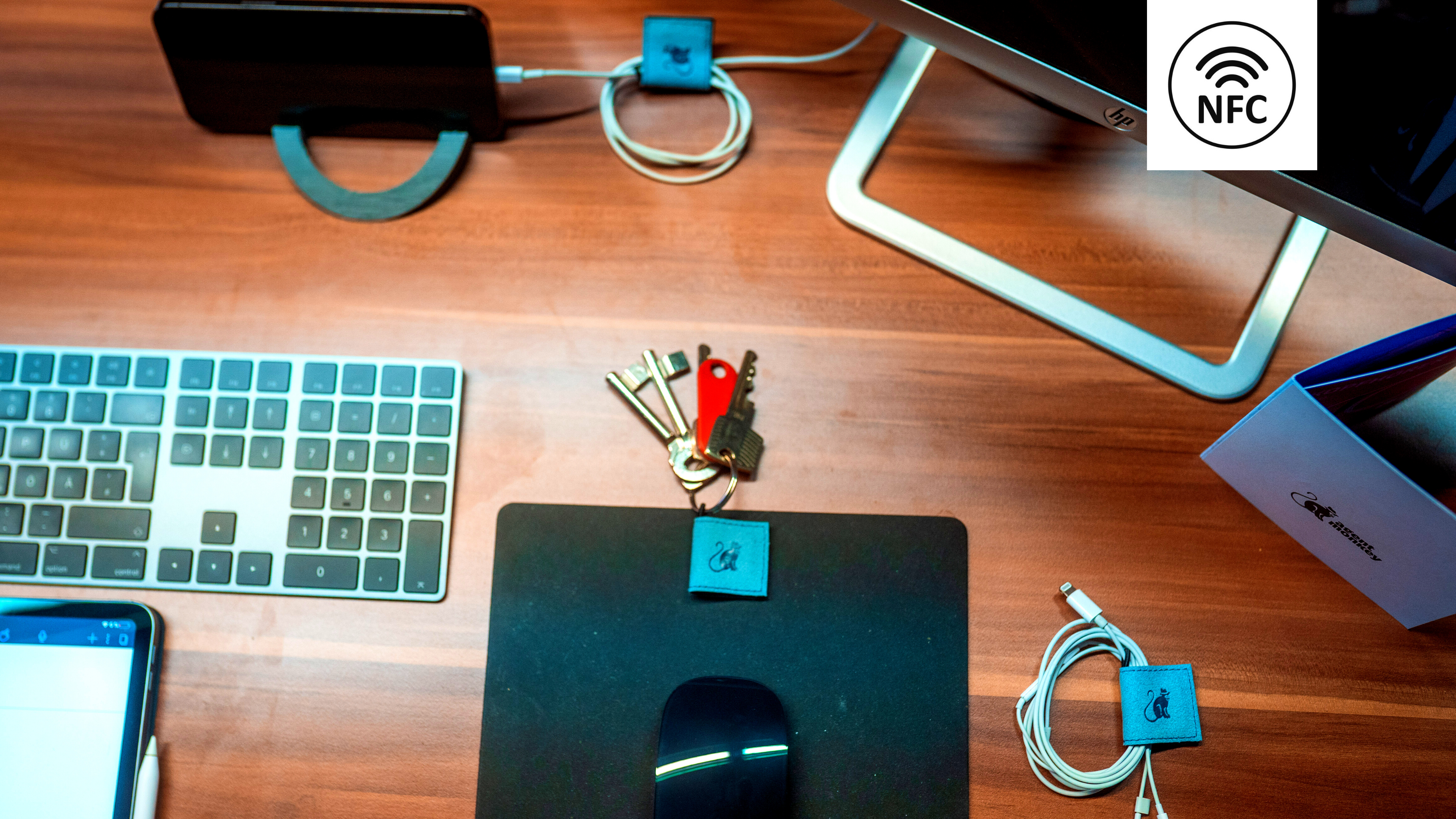 AgentSmart™️ | NFC Multitool Kabel Organizer | Blau