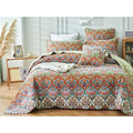 NNEDSZ Royal Manor 100% Cotton Quilted 3 pcs Bedspread Coverlet Set King