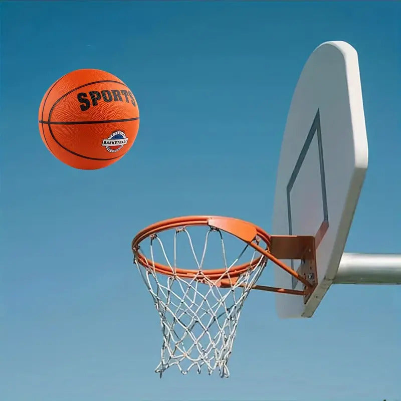 NNEDSZ Classic Rubber Basketball Training Standard Size Downtown for NBA- Black/Orange